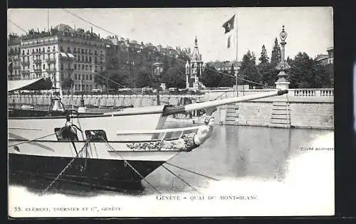 AK Genève, Quai du Mont-Blanc