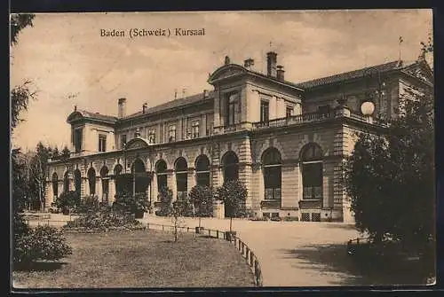 AK Baden, Kursaal mit Anlagen