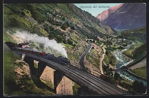 AK Gottardo, Ferrovia del Gottardo Eisenbahn