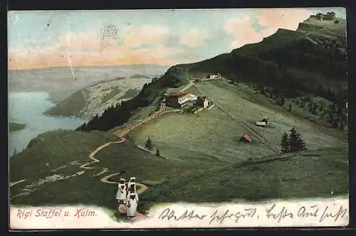 AK Rigi-Staffel, Ortsansicht mit Kulm