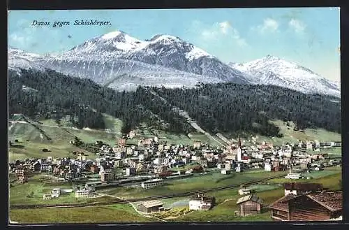 AK Davos, Gesamtansicht gegen Schjahörner