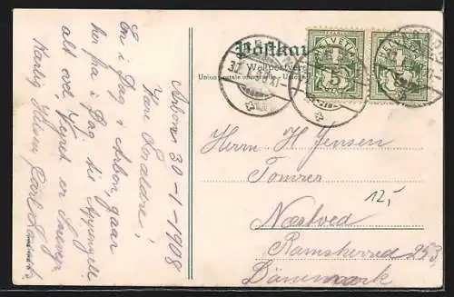 AK Arbon, Blick über den See auf den Ort