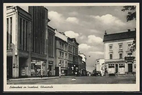 AK Lüdenscheid /Sauerland, Kölnerstrasse, Tapeten- und Farbenhaus Schumann