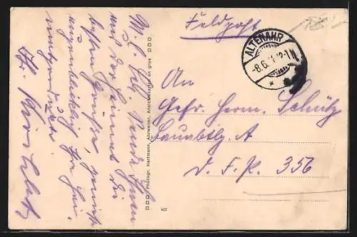 AK Altenahr, Cental-Hotel, Hotel zur Post und Burgruine Are
