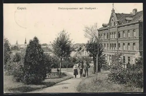 AK Eupen, Töchterpensionat mit Stadtpark