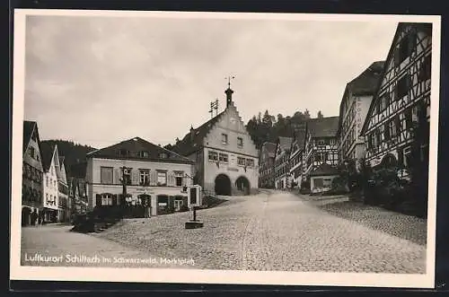 AK Schiltach, Blick auf den Marktplatz