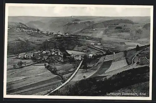 AK Dedenborn / Eifel, Panorama mit Strassenpartie