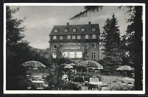 AK Dahl a. Volme, Hotel Margaretenhof mit Garten