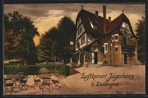 AK Esslingen / Neckar, Gasthof Jägerhaus
