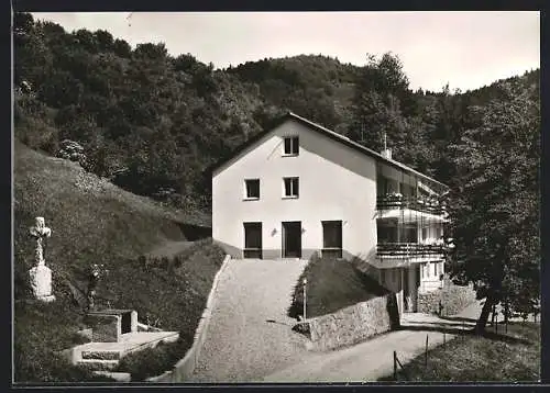 AK Wolfach-Halbmeil /Schwarzwald, Gasthof-Cafe Talblick von Hermann Heizmann