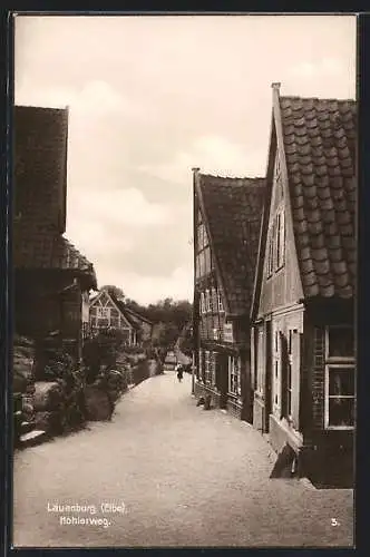 AK Lauenburg /Elbe, Strassenpartie Hohlerweg