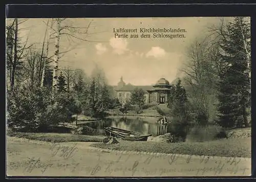 AK Kirchheimbolanden, Partie aus dem Schlossgarten