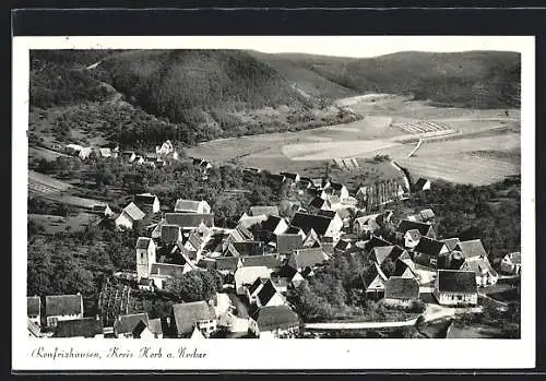 AK Renfrizhausen /Kreis Horb a. Neckar, Teilansicht mit Kirche