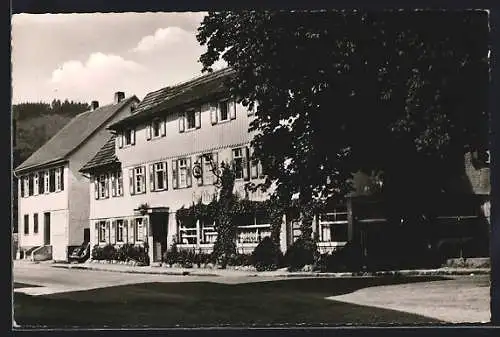 AK Enzklösterle bei Wildbad, Gasthof-Pension und Cafe zum Hirsch