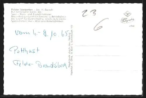 AK Felde / Achterwehr, Uferpartien, Ortspartie, Wappen