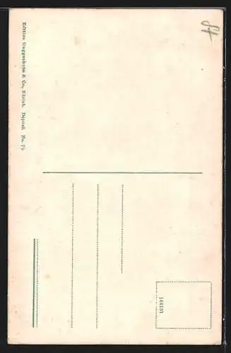 AK Zürich, Schaffhausen, Munot mit Gartenwirtschaft bei Mondschein