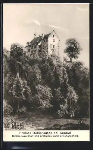 AK Kradolf, Schloss Oetlishausen, Kinder-Kuranstalt und ärztliches Land-Erziehungsheim