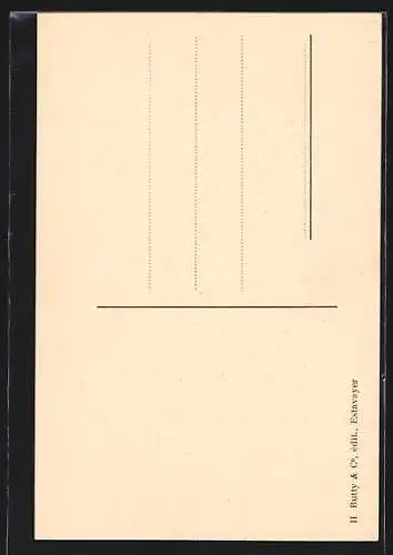 AK Estavayer, Tour de l`Eglise et Rue de la Prefecture