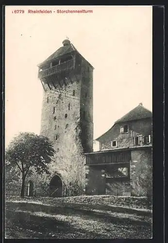 AK Rheinfelden, Blick auf Storchenestturm