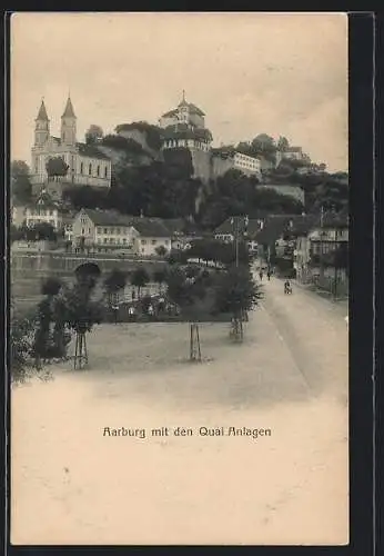 AK Aarburg, Ortsansicht mit den Quai-Anlagen