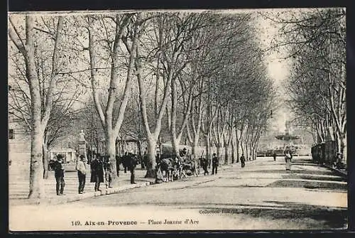 AK Aix-en-Provence, Place Jeanne d'Arc