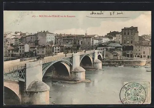 AK Bourg-de-Plage, Bourg-de-plage vu de Romans