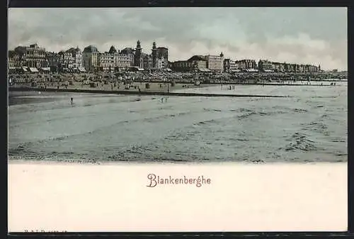 AK Blankenberghe, Panorama, vom Wasser gesehen