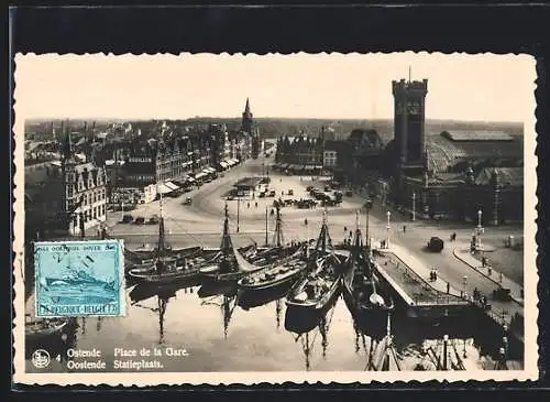 AK Ostende, Place de la Gare