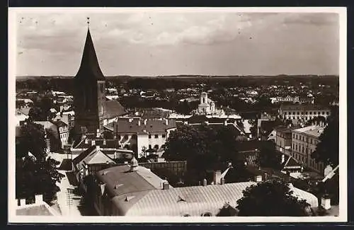 AK Tartu, Ortsansicht mit Kirche