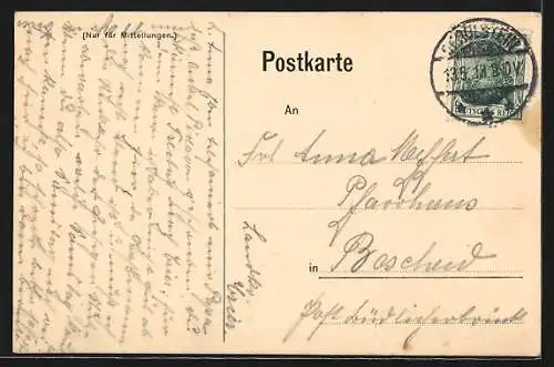 Künstler-AK Lissingen, Gasthaus Arnoldy-Hermes, Strassenpartie