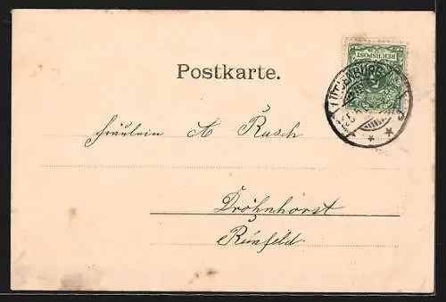 AK Dannau pr. Lütjenburg, Kaufgeschäft Boll, Gasthaus, Schulhaus
