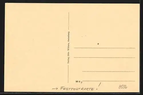 AK Ratzeburg, Festpostkarte Fahnenweihe 1924-2. Bundestag des Nordwestdeutschen Jäger- und Schützenbundes, Denkmal