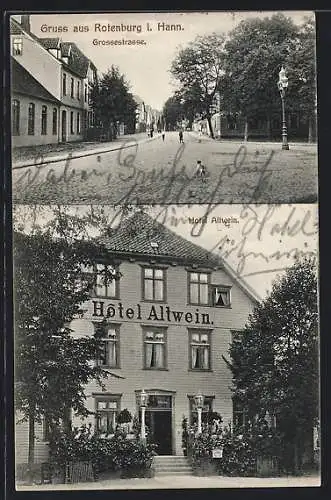 AK Rotenburg / Wümme, Hotel Altwein, Grossestrasse