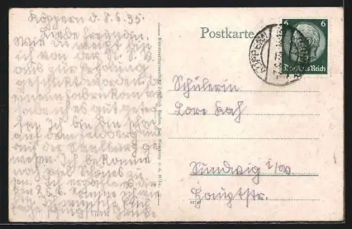 AK Köppern i. T., Gasthaus Restauration-Metzgerei K. Müller, Nerven-Erholungsheim, Gesamtpanorama