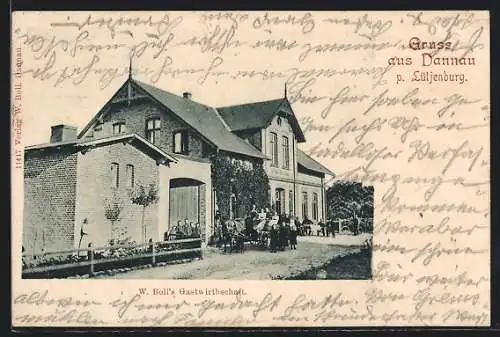 AK Dannau p. Lütjenburg, Gasthaus W. Boll