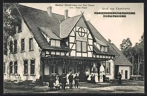 AK Espelkamp, Gasthof Waldfrieden von Carl Peper