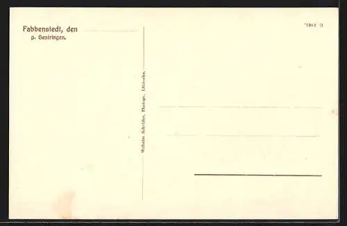 AK Fabbenstedt, Gasthaus von H. Rehmann