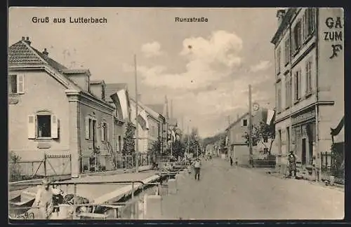 AK Lutterbach, Blick in die Runzstrasse