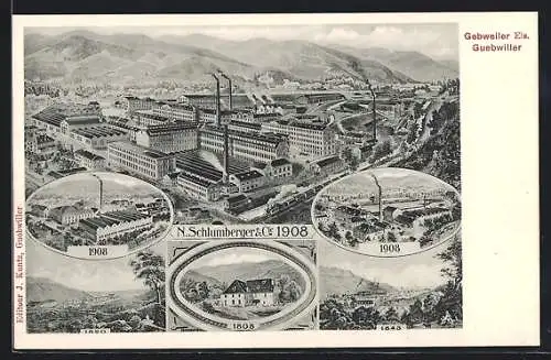 AK Gebweiler, Ortsansichten 1808-1908