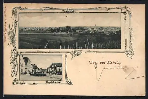 AK Rixheim, Totalansicht, Hauptstrasse