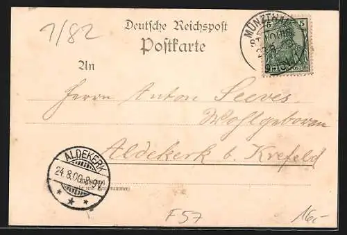 AK Münzthal-St. Louis /Lothr., Cristalleries, Neue Kirche