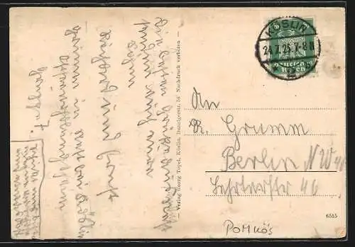 AK Grossmöllen, Seestrasse, Ansicht auf Plattfisch