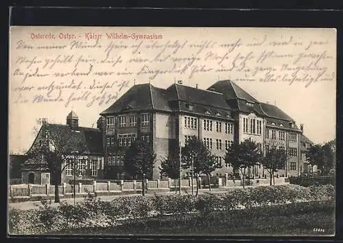 AK Osterode, Kaiser Wilhelm-Gymnasium im Sonnenschein