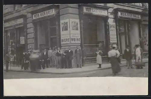 Foto-AK Wien, Wein- & Bier-Halle v. Veit Gaschnitz, Kaiserstrasse 91