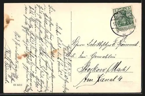 AK Görlitz, Postplatz aus der Vogelschau