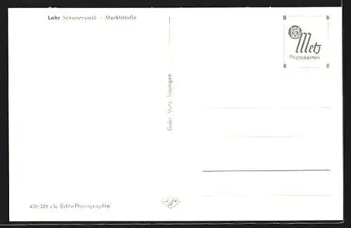 AK Lahr /Schwarzw., Marktstrasse, durch ein Tor gesehen