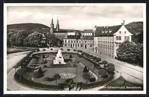 AK Lahr i. B., Bahnhofplatz