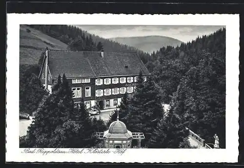AK Bad Rippoldsau, Hotel Klösterle-Hof J. Klein, von oben gesehen