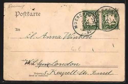 AK München, Blick auf die Lukaskirche