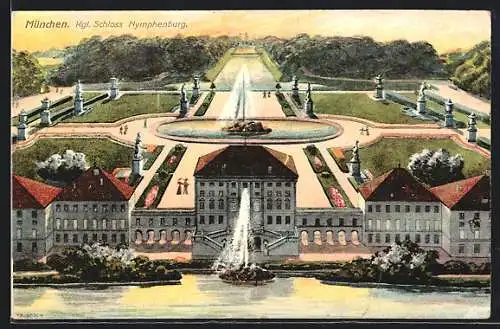 AK München-Nymphenburg, Kgl. Schloss Nymphenburg